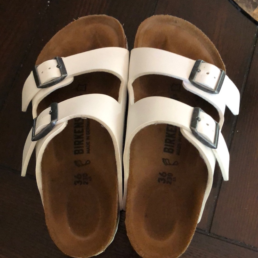 White birkenstocks 36 regular